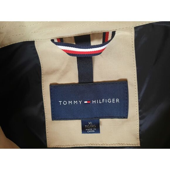 Tommy Hilfiger Men XL Cream Collar Pockets Line Stretch Waistband  Zip-Up Jacket - Picture 2 of 8
